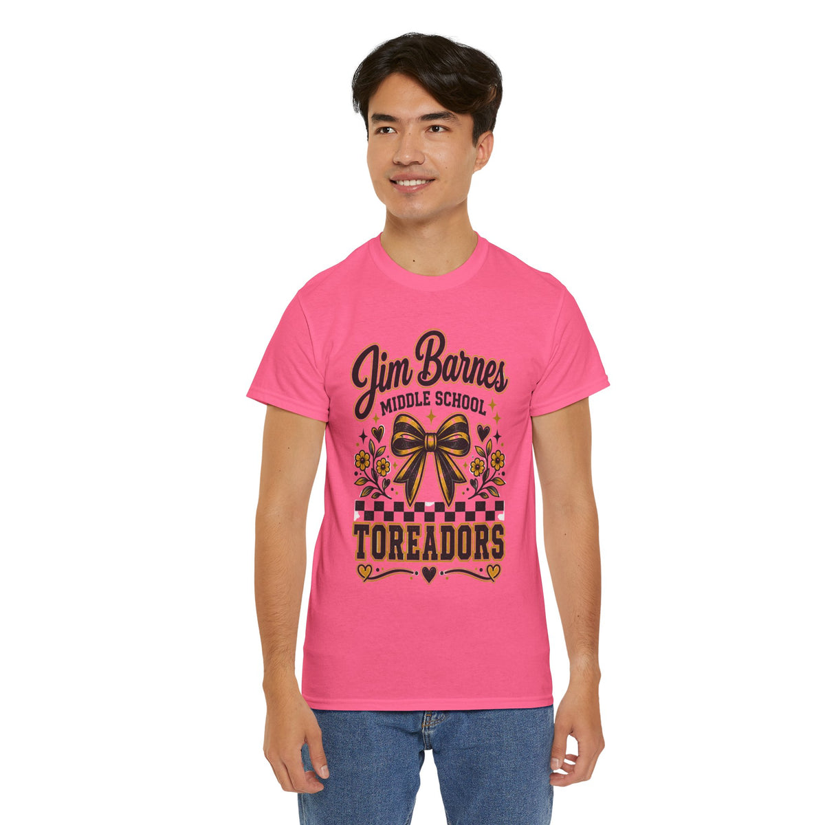 Jim Barnes Middle School Toreadors T-Shirt — School Spirit Cheer Tee