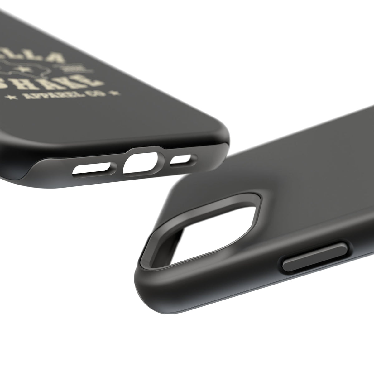 Black w/Ivory Logo lmpact-Resistant Phone Cases