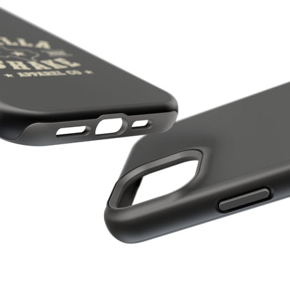 Black w/Ivory Logo lmpact-Resistant Phone Cases