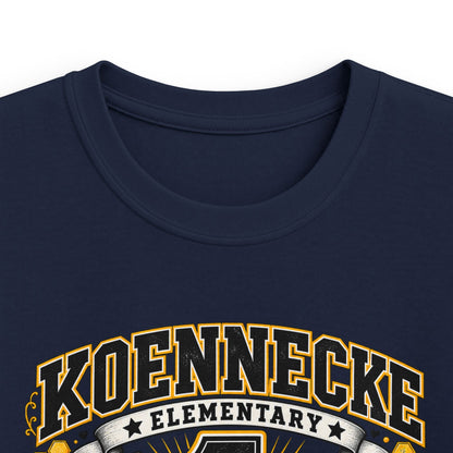 First Grade Kids Tee — 'Koennecke Elementary' Back-to-School Bee Design