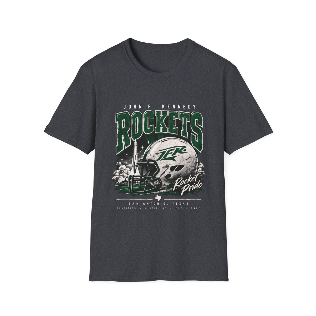 Rockets Vintage Graphic T-Shirt — John F. Kennedy Space Team Tee