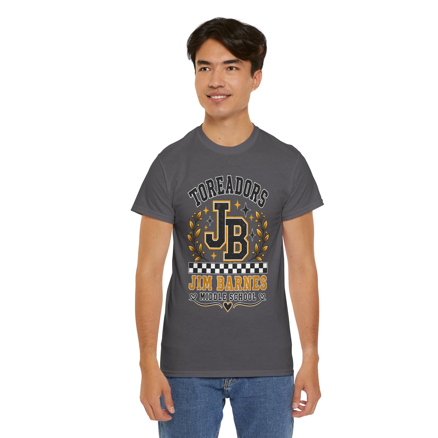Toreadors JB Jim Barnes Middle School Tee — School Spirit Graphic T-Shirt
