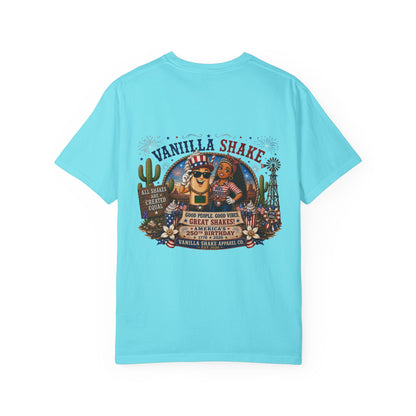 Mr. & Mrs. Shake 4th of July Unisex Garment-Dyed T-shirt