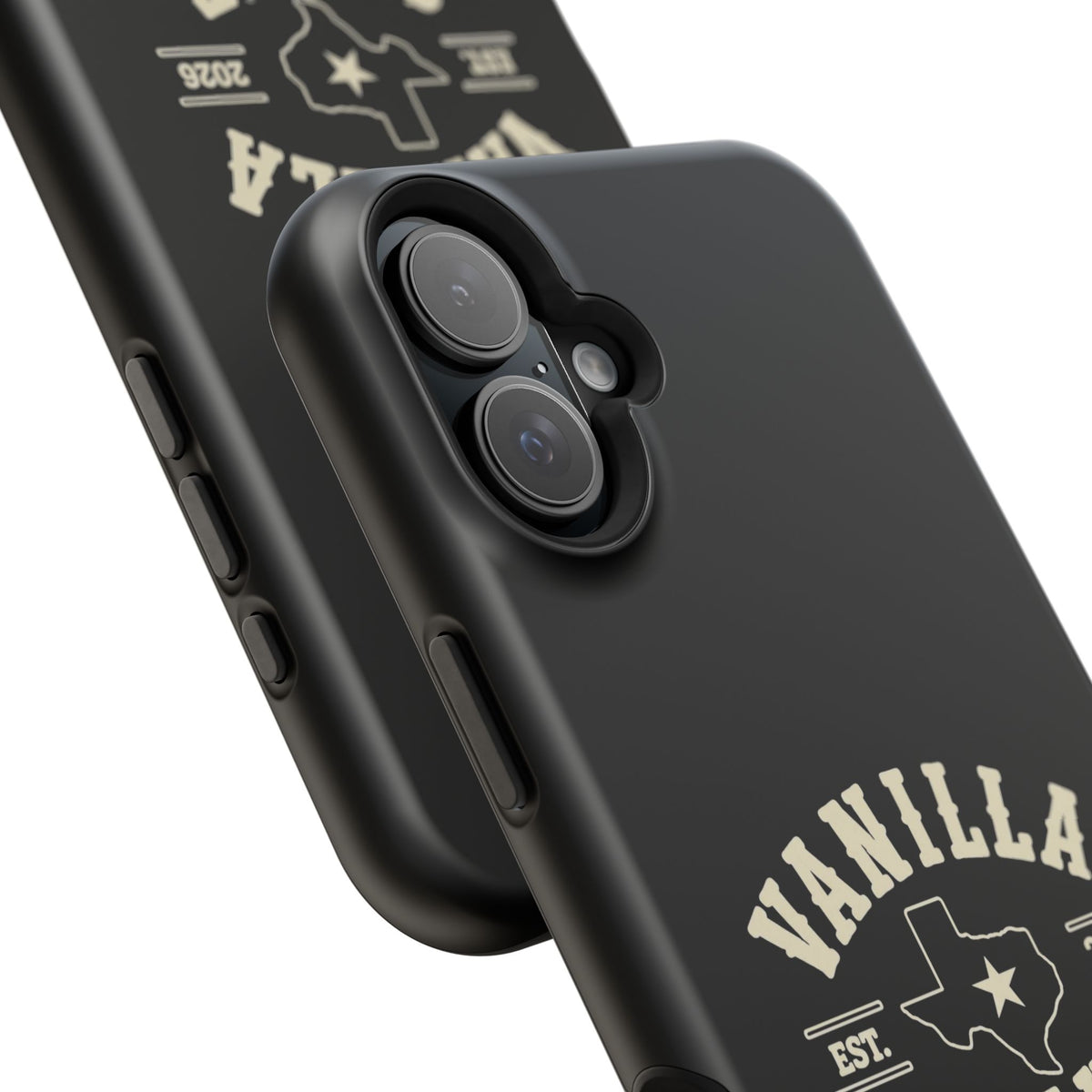 Black w/Ivory Logo lmpact-Resistant Phone Cases