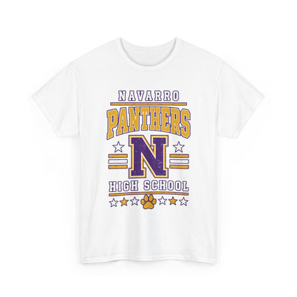 Navarro Panthers High School Tee — Retro Letterman N Design