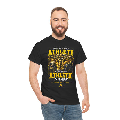 Athletic Trainer T‑Shirt — "Behind Every Athlete Stands an Athletic Trainer" Motivational Tee