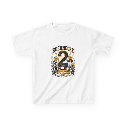Koennecke 2 Second Grade Kids T-Shirt — Personalized Back-to-School Tee