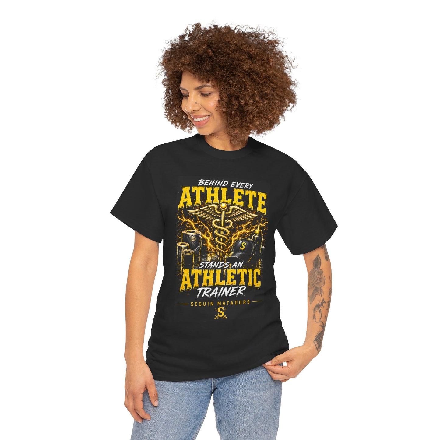 Athletic Trainer T‑Shirt — "Behind Every Athlete Stands an Athletic Trainer" Motivational Tee