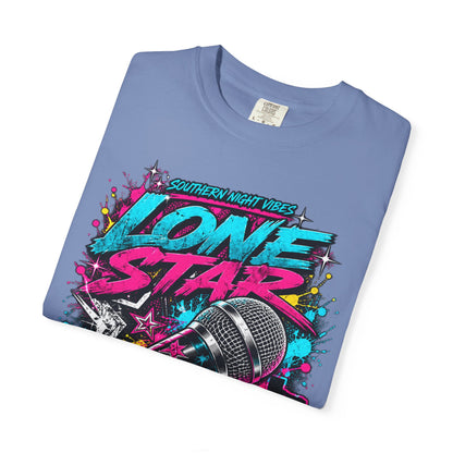 Lone Star Flow Microphone T-Shirt — Gonzales, Texas Retro Rap Tee