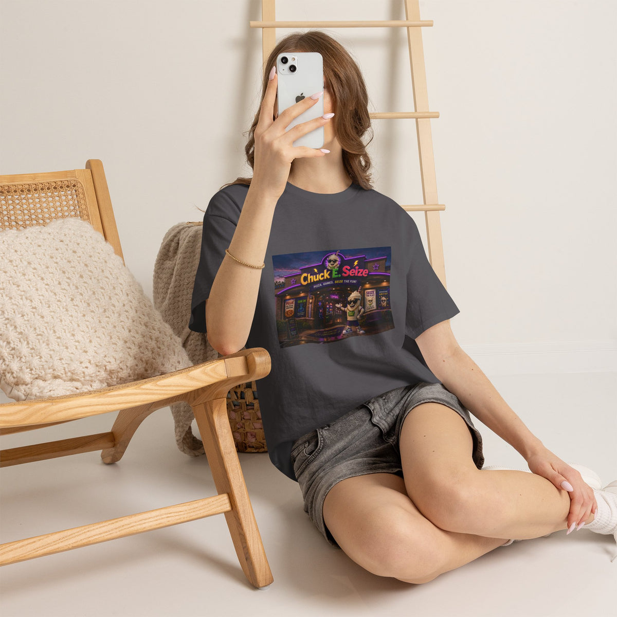Chuck E. Seize Arcade Night T‑Shirt