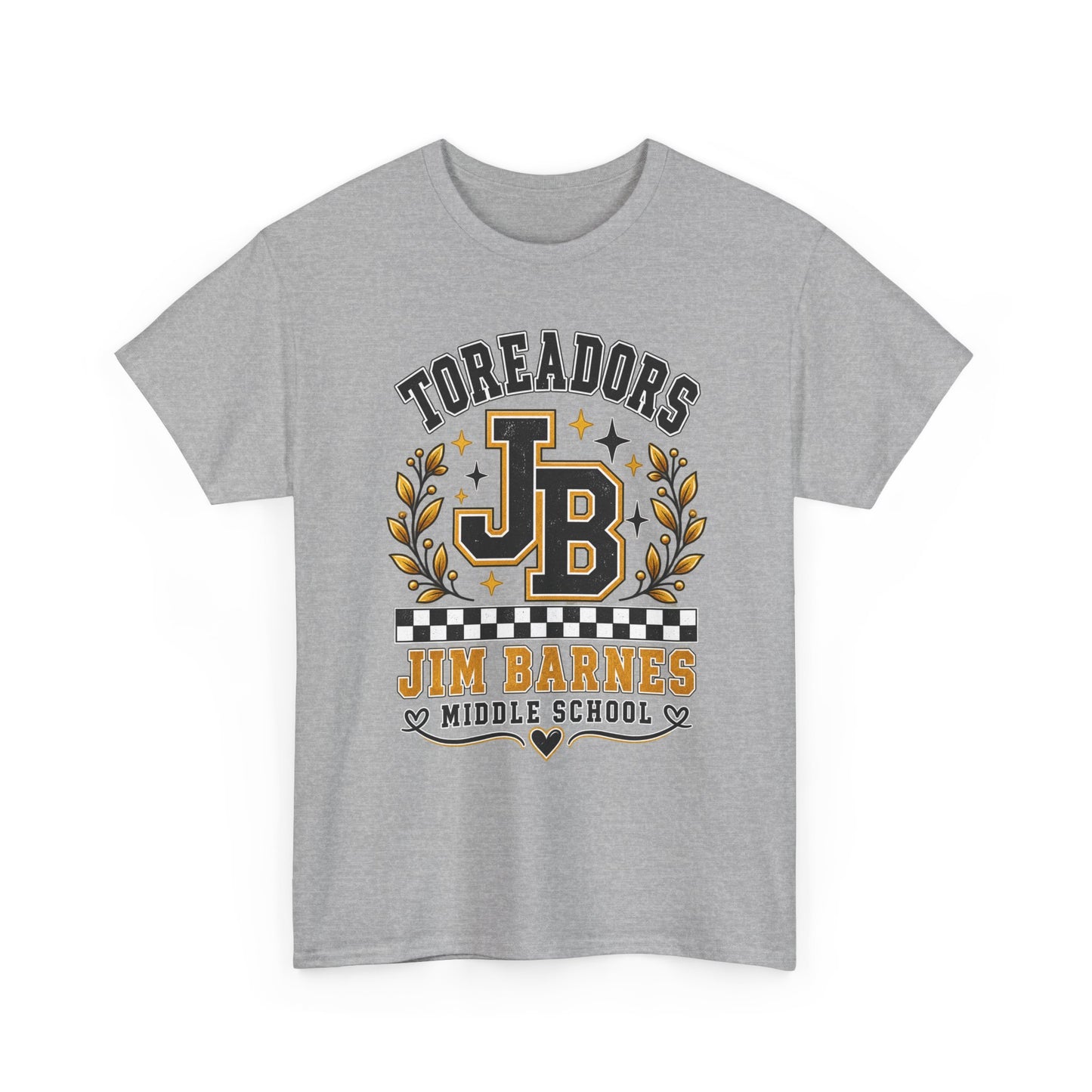 Toreadors JB Jim Barnes Middle School Tee — School Spirit Graphic T-Shirt