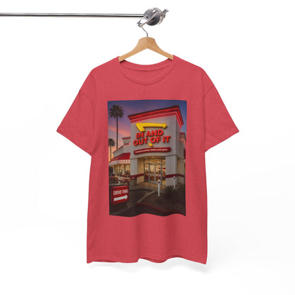 Retro Diner Photo T‑Shirt – 'A Hand Out Of It' Vintage Neon Tee