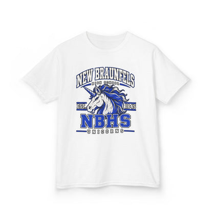 New Braunfels NBHS Unicorn Kids T‑Shirt — School Spirit Tee