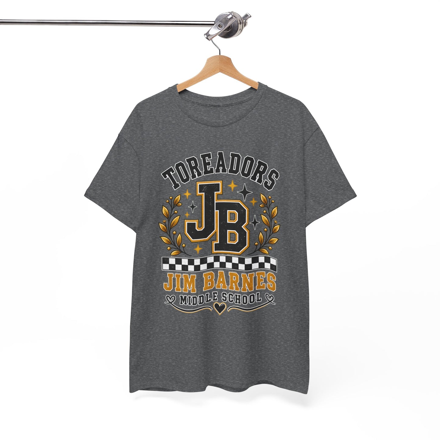 Toreadors JB Jim Barnes Middle School Tee — School Spirit Graphic T-Shirt