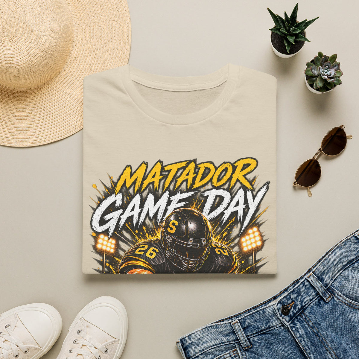 Matador Game Day Football T-Shirt — Seguin Matadors Fan Tee