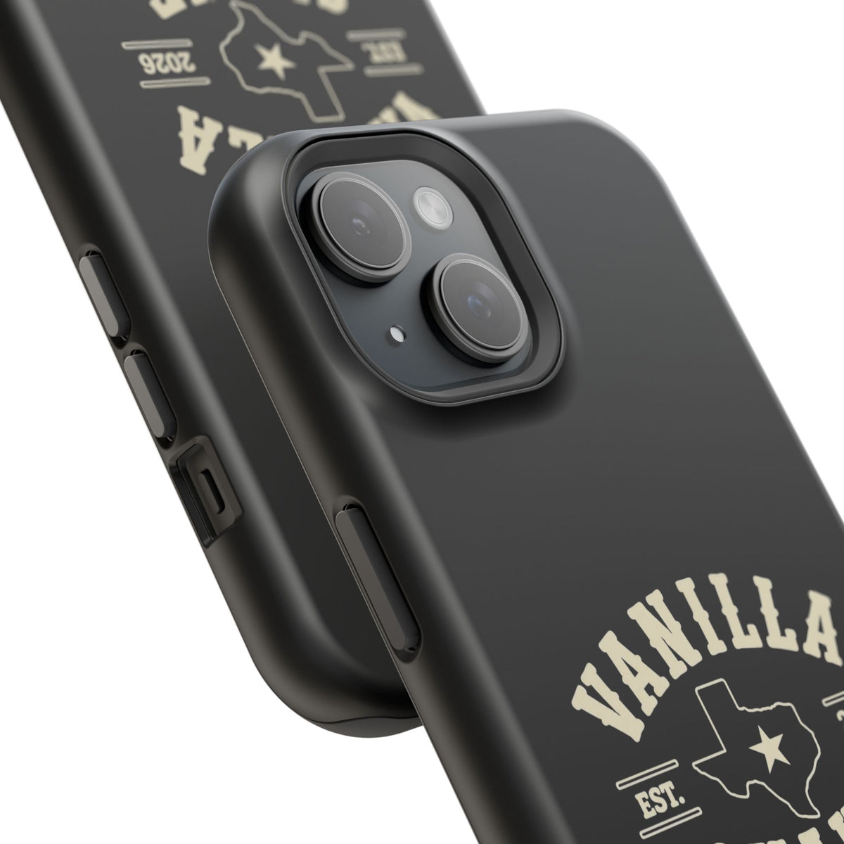 Black w/Ivory Logo lmpact-Resistant Phone Cases