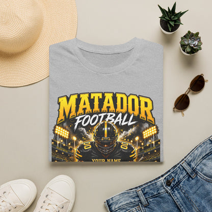 Custom Seguin Matador Football Player Tee | Personalized Name & Jersey Number