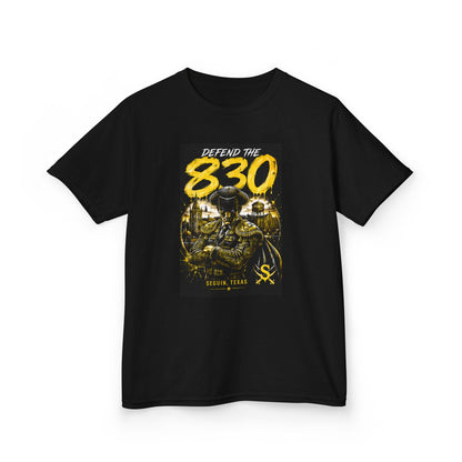 Kids Tee — "Defend the 830" Skull Graphic Youth T‑Shirt