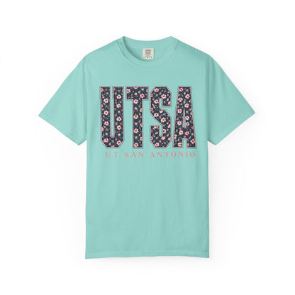 UTSA Floral Logo T‑Shirt — UT San Antonio Collegiate Tee
