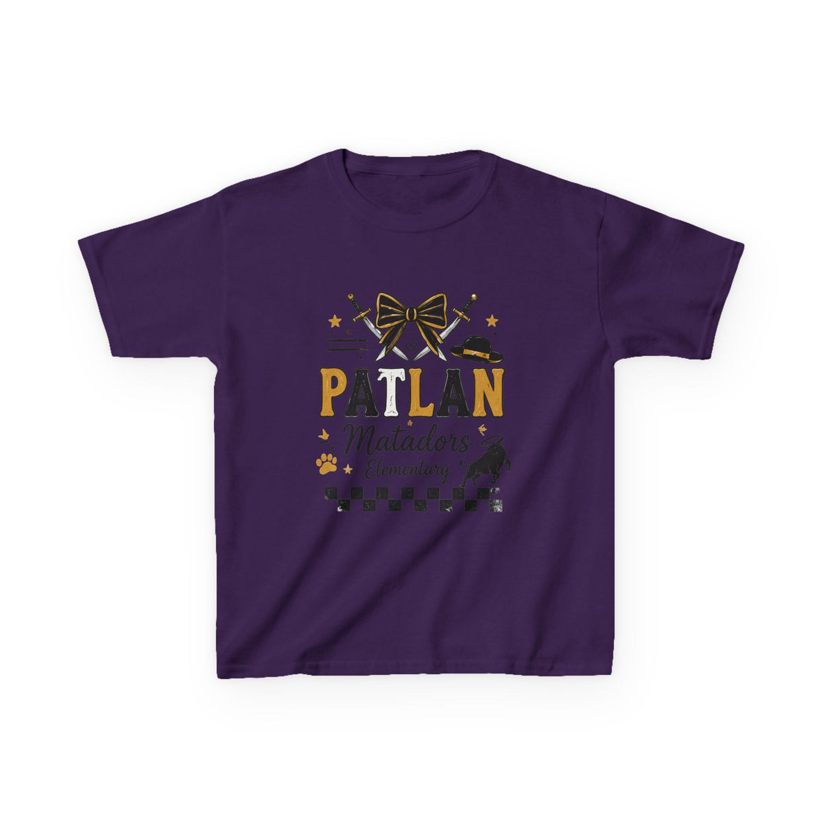 Patlan Matadors Elementary Kids T-Shirt — School Spirit Tee