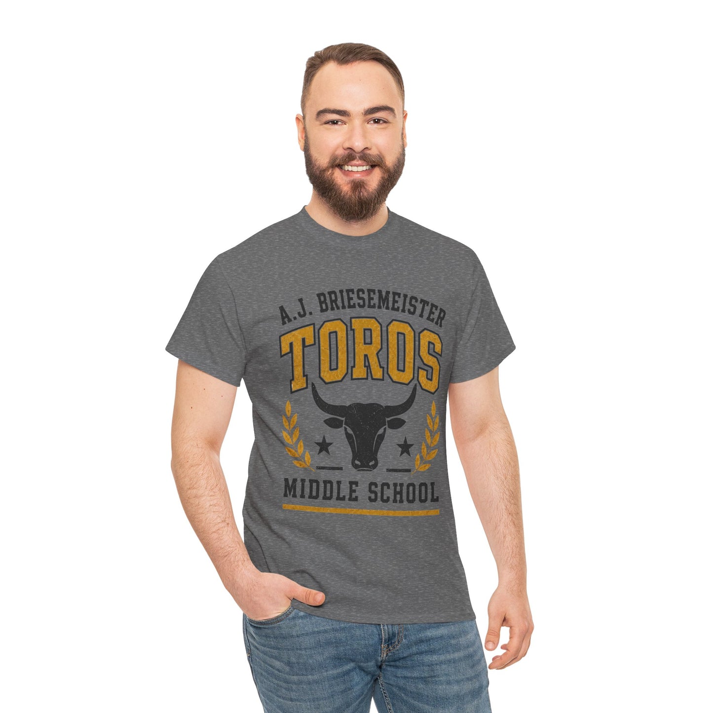 Toros Middle School Tee — A.J. Briesemeister School Spirit T-Shirt