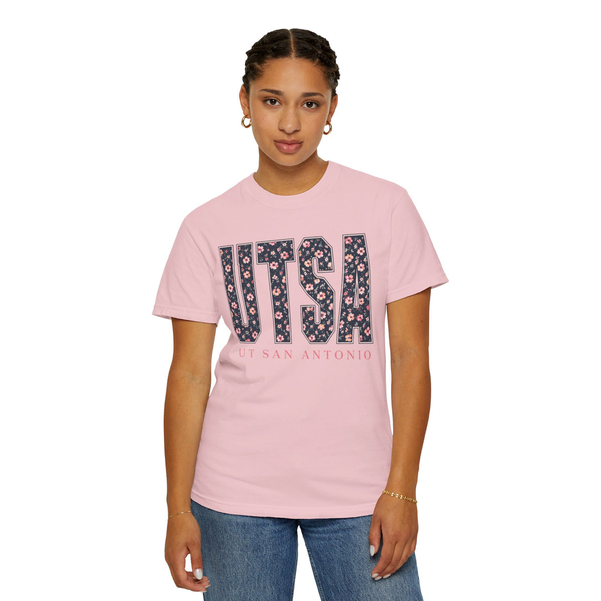 UTSA Floral Logo T‑Shirt — UT San Antonio Collegiate Tee