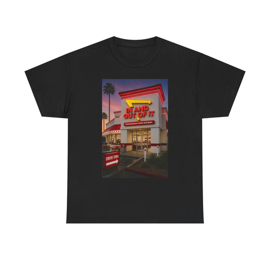 Retro Diner Photo T‑Shirt – 'A Hand Out Of It' Vintage Neon Tee