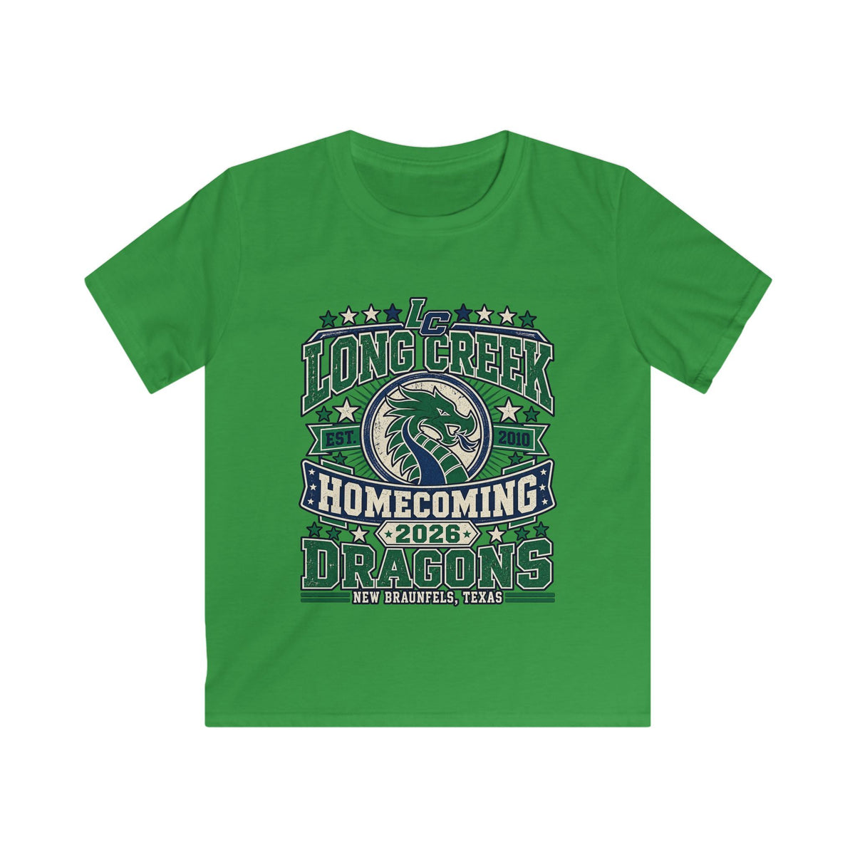 Homecoming Dragons Kids Tee — Long Creek 2026 School Spirit Shirt