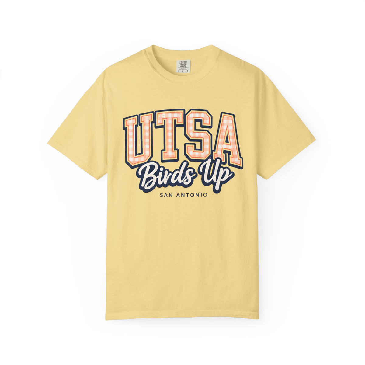 UTSA Birds Up T-Shirt — San Antonio Orange Garment-Dyed Tee