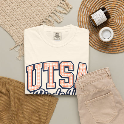 UTSA Birds Up T-Shirt — San Antonio Orange Garment-Dyed Tee
