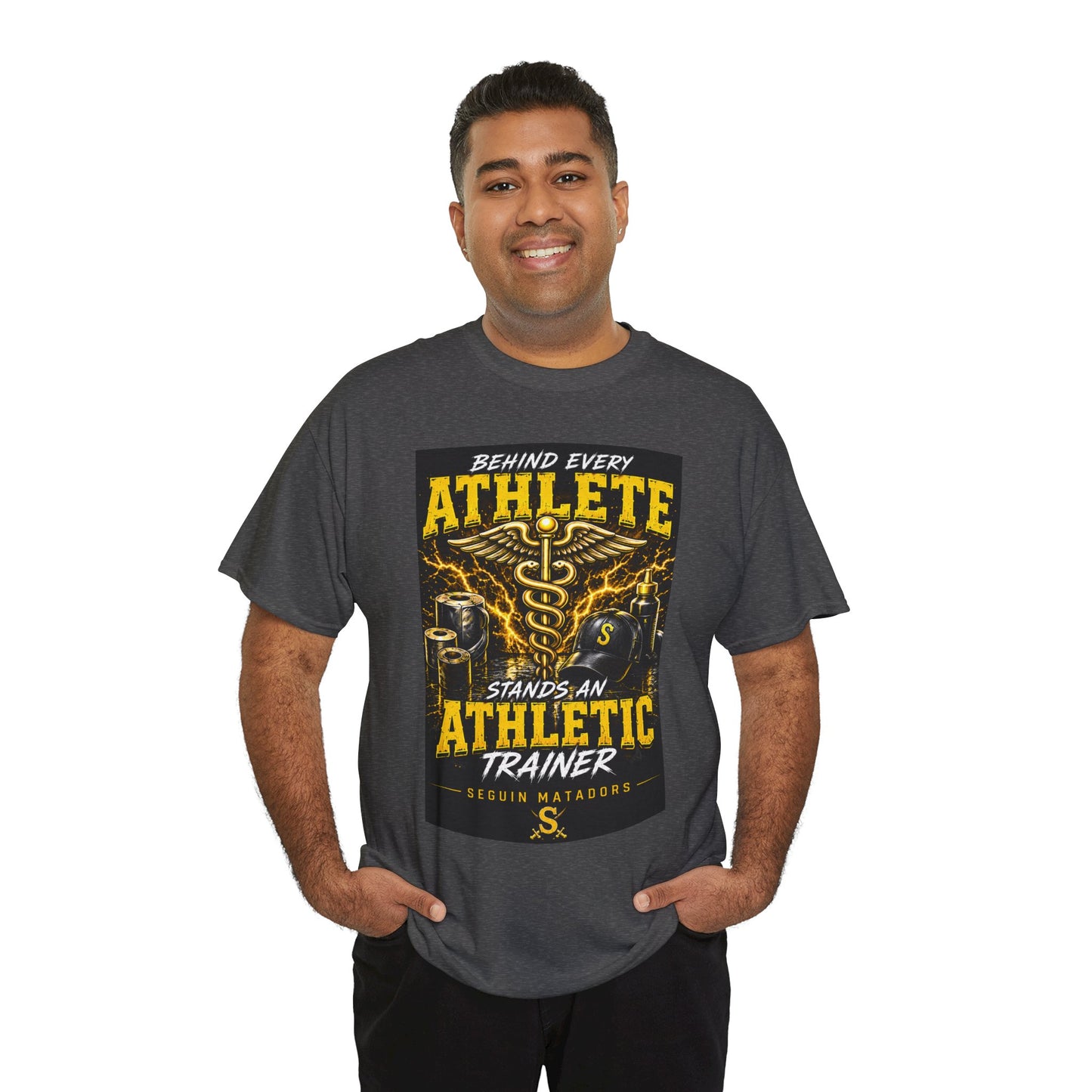 Athletic Trainer T‑Shirt — "Behind Every Athlete Stands an Athletic Trainer" Motivational Tee