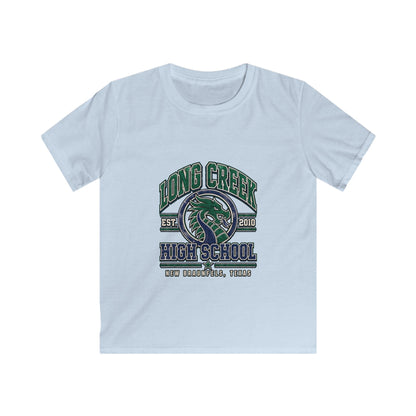 Long Creek High School Kids Tee – Dragon Mascot School Spirit Shirt