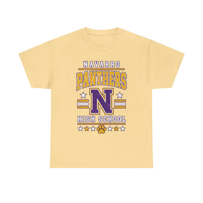 Navarro Panthers High School Tee — Retro Letterman N Design
