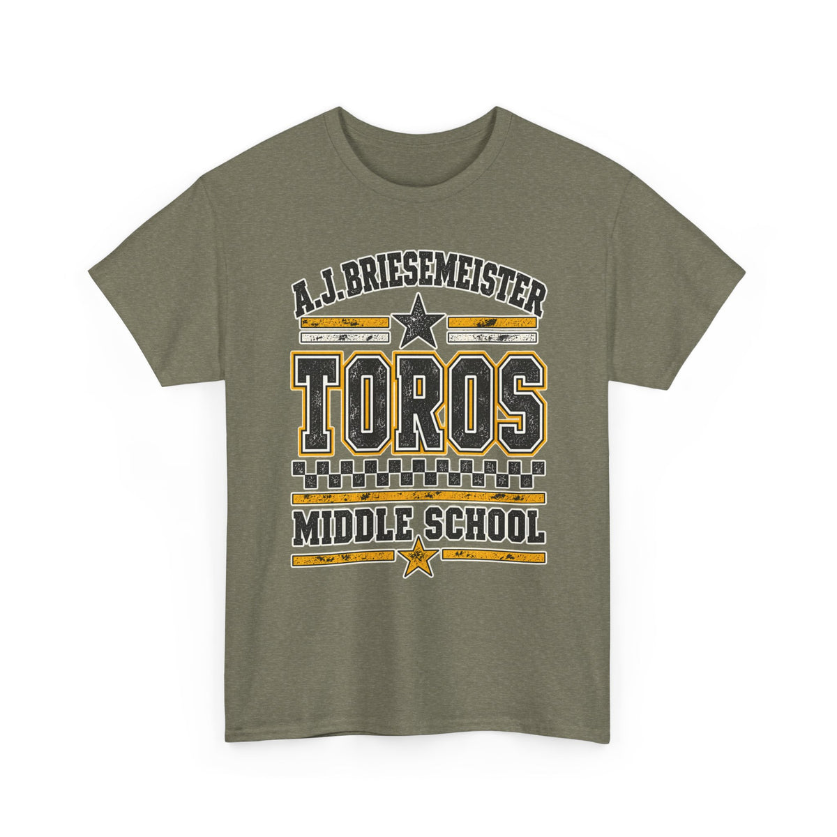 Toros Middle School Tee — A.J. Briesemeister School Spirit T-Shirt