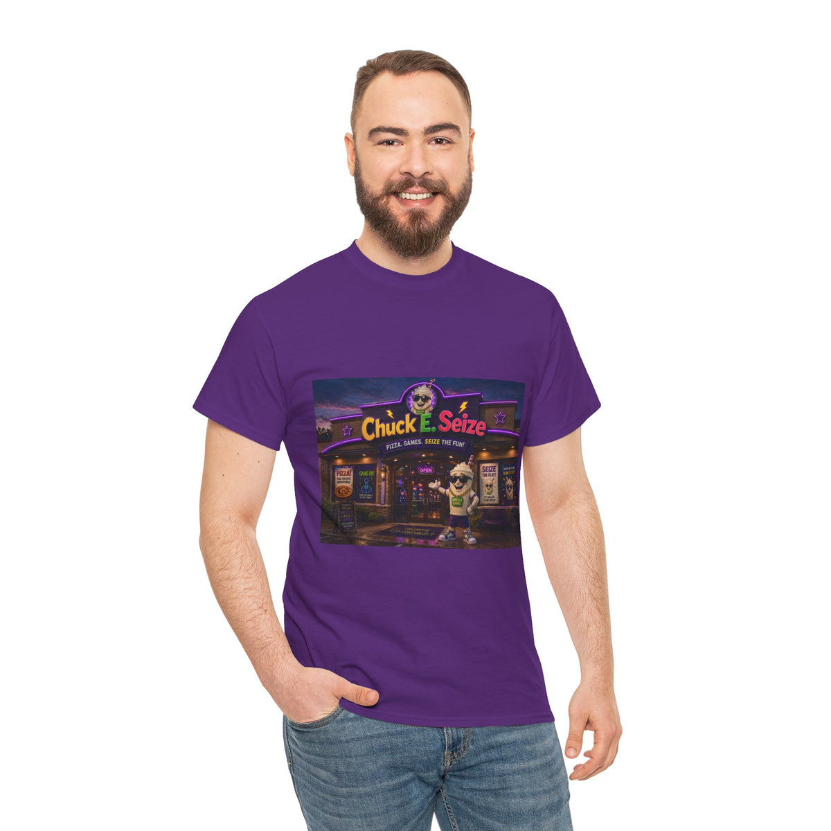 Chuck E. Seize Arcade Night T‑Shirt
