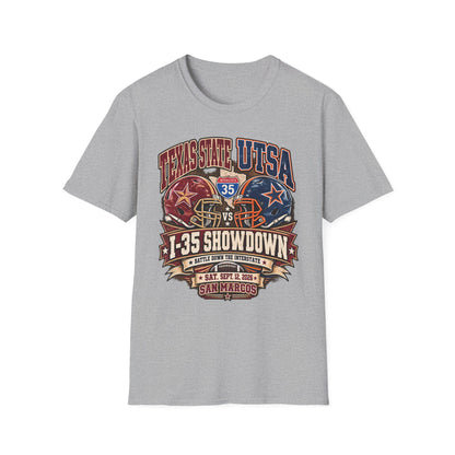 I-35 Showdown Texas State vs UTSA Football T-Shirt
