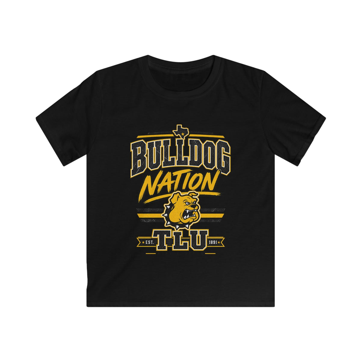 Kids Bulldog Nation Tee – Youth Bulldog Mascot School Spirit Shirt