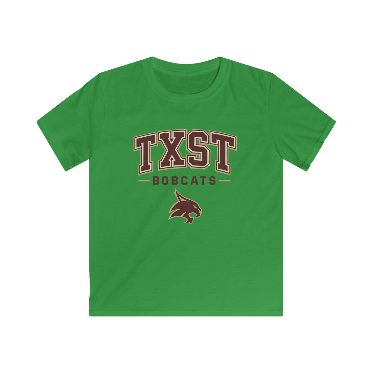 Kids TXST Bobcats Tee — Youth Texas State University Spirit Shirt