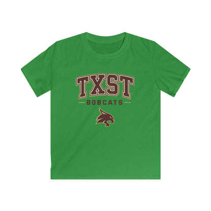 Kids TXST Bobcats Tee — Youth Texas State University Spirit Shirt