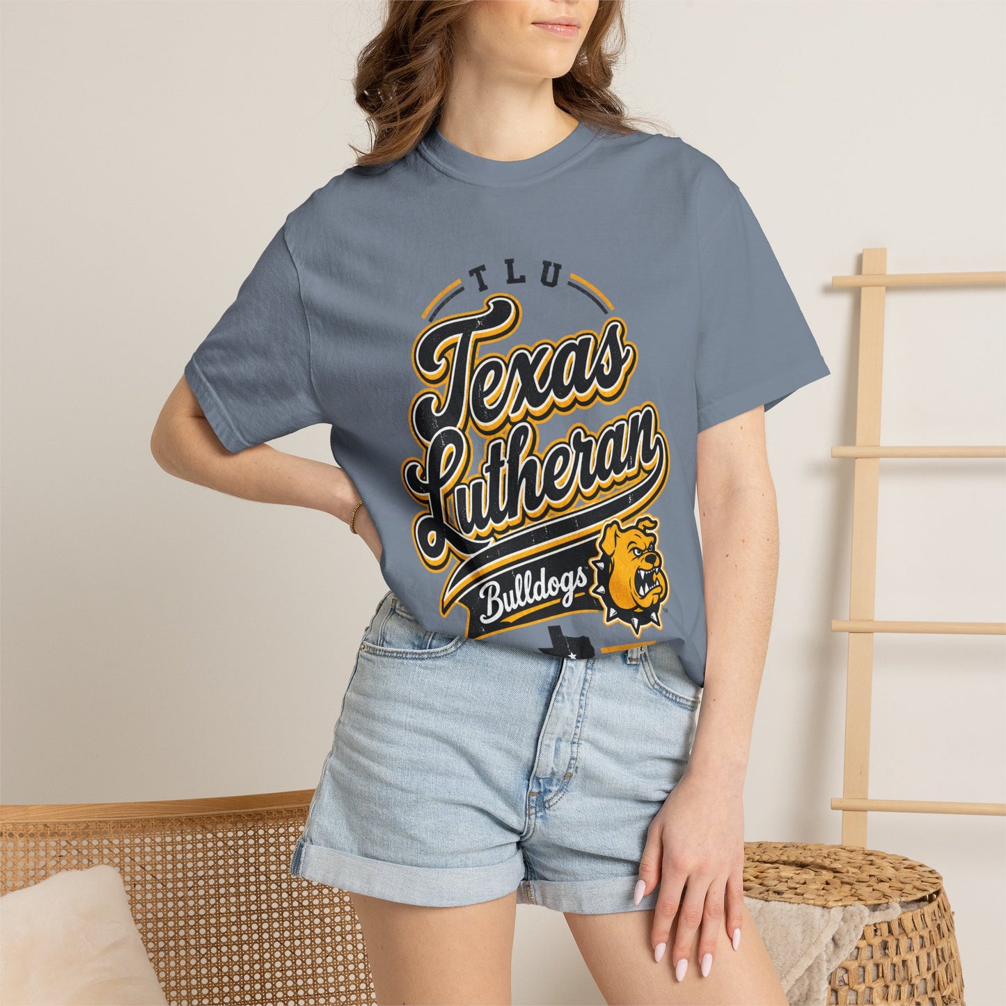 Texas Lutheran Bulldogs Vintage Script T-Shirt