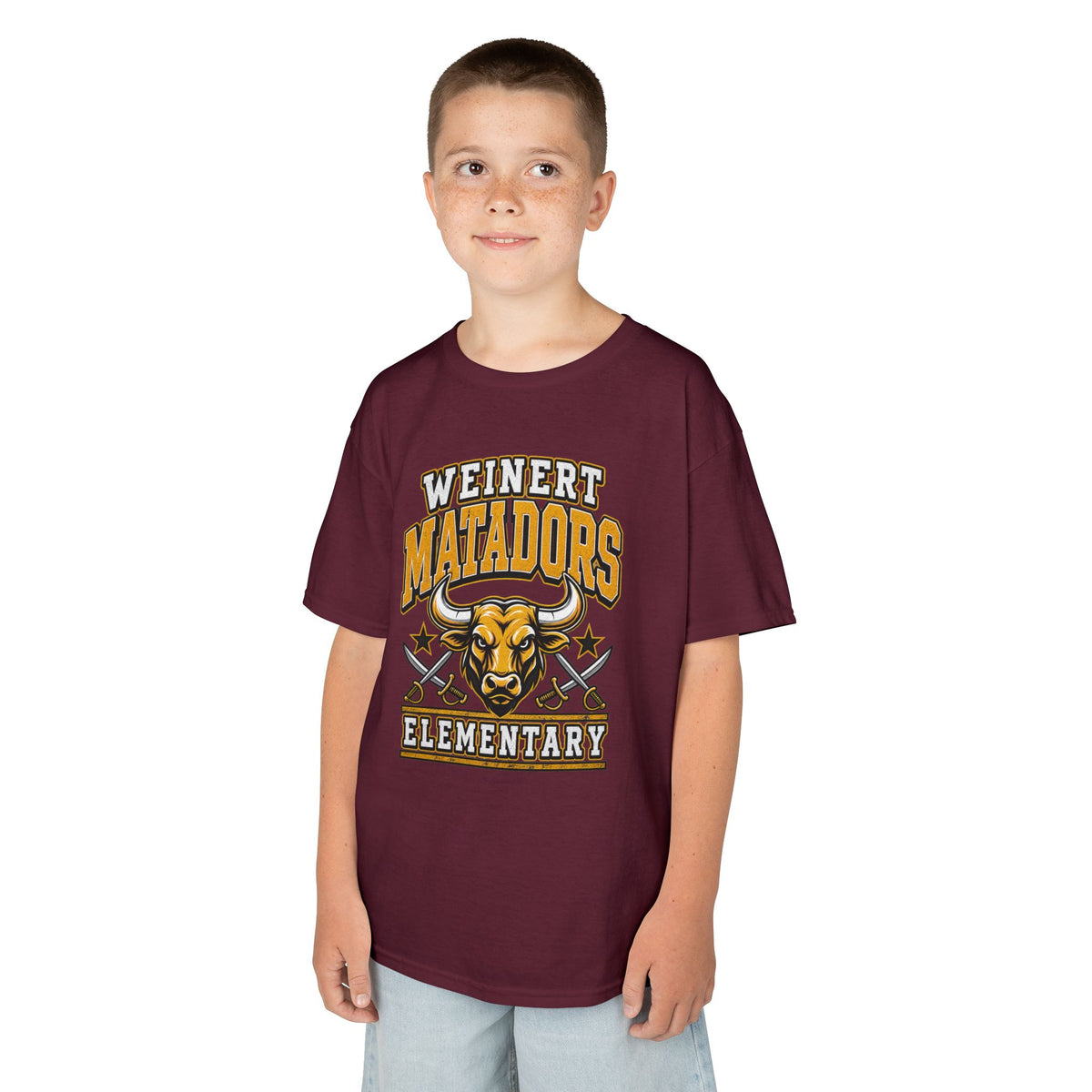 Weinert Matadors Elementary Kids T-Shirt — School Mascot Tee