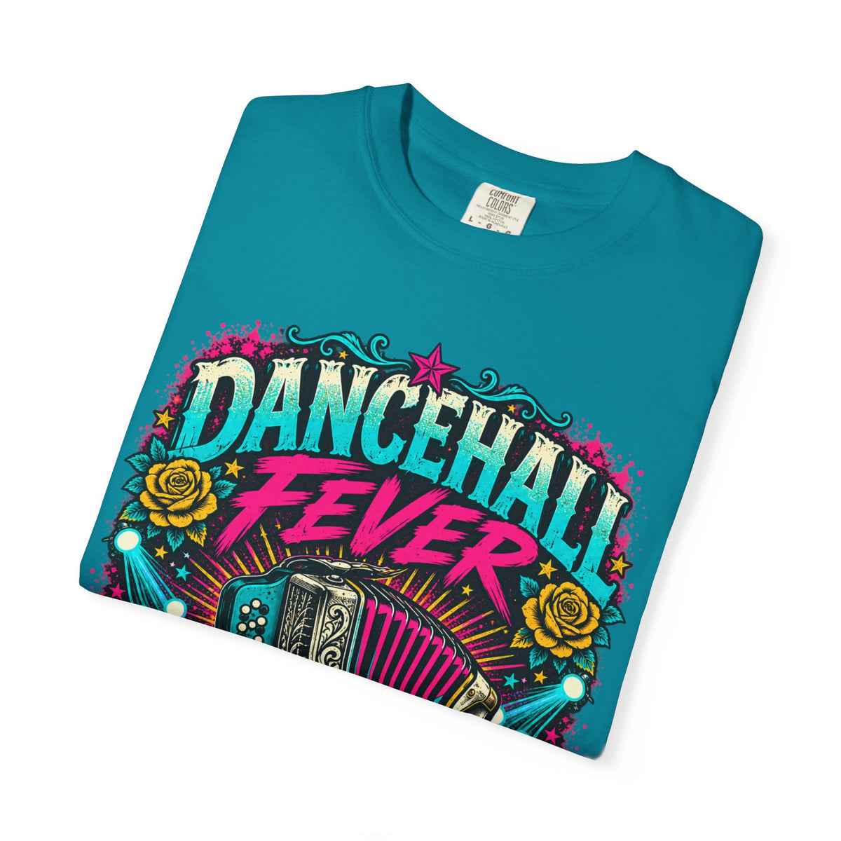 Dancehall Fever Accordion T-Shirt — Gonzales, Texas Friday Night Two-Step