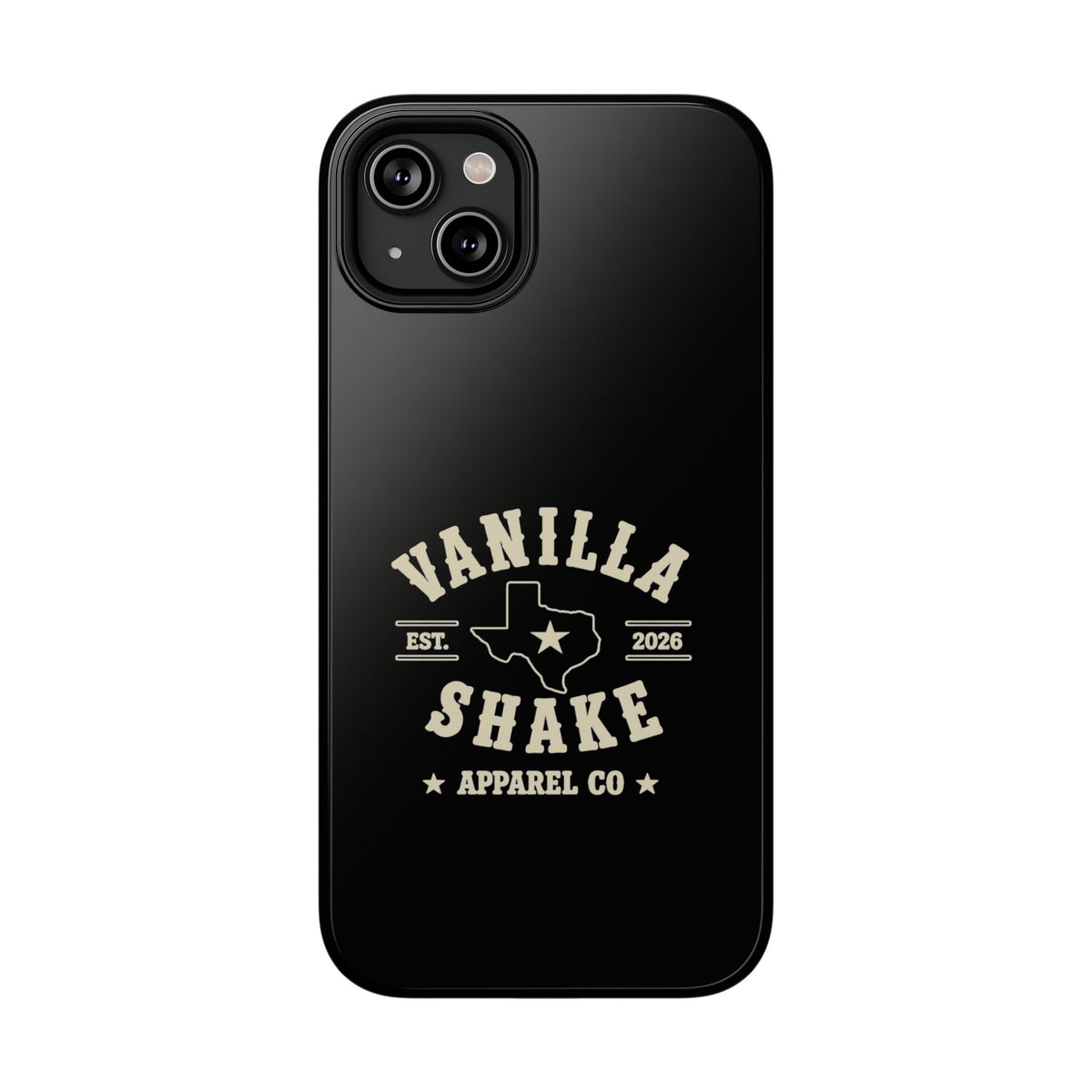 Black w/Ivory Logo lmpact-Resistant Phone Cases
