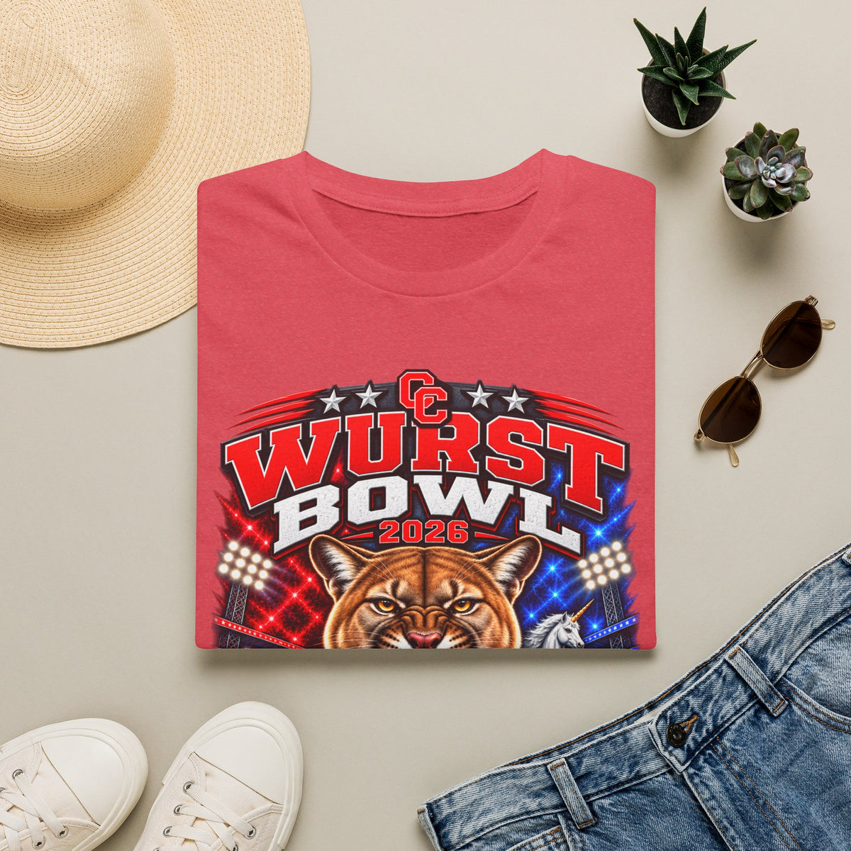 Wurst Bowl 2026 T-Shirt — Canyon Football Game Day Tee