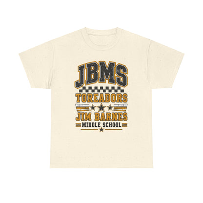 Jim Barnes Middle School Toreadors Tee — JBMS School Spirit T-Shirt