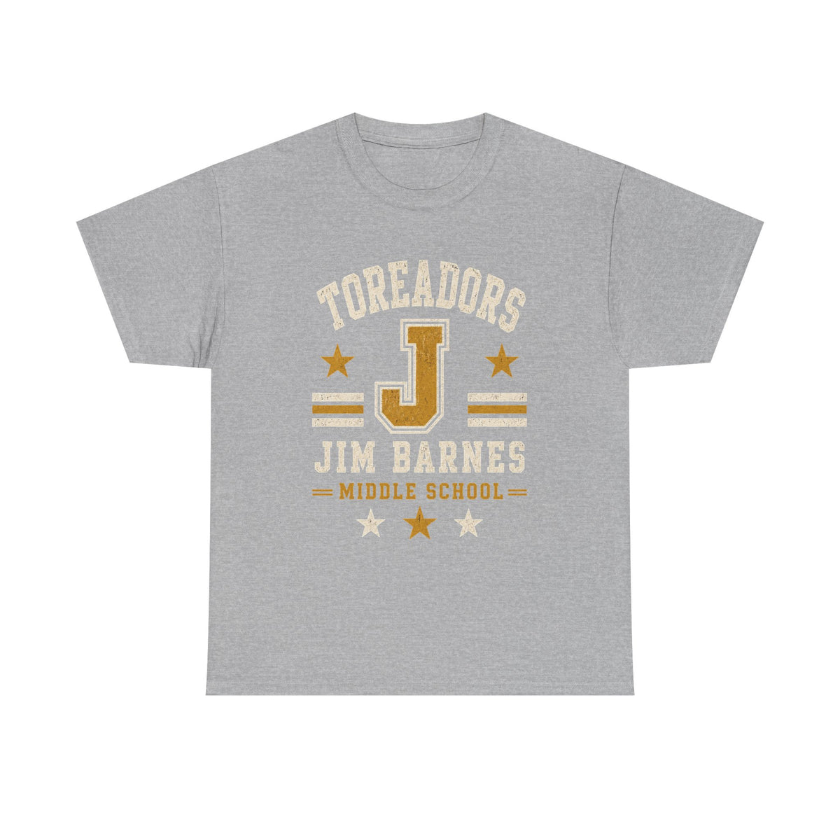 Toreadors Jim Barnes School Letterman Tee — Vintage School Spirit T-Shirt