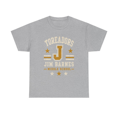 Toreadors Jim Barnes School Letterman Tee — Vintage School Spirit T-Shirt