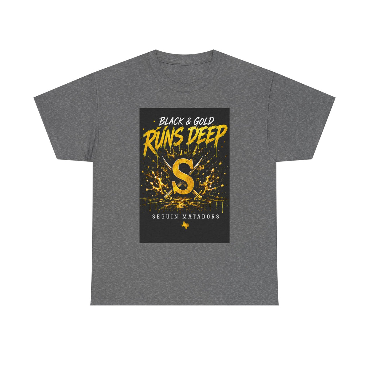 Seguin Matadors 'Black & Gold Runs Deep' T-Shirt