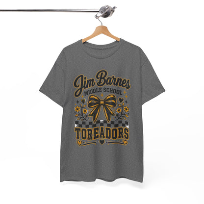 Jim Barnes Middle School Toreadors T-Shirt — School Spirit Cheer Tee