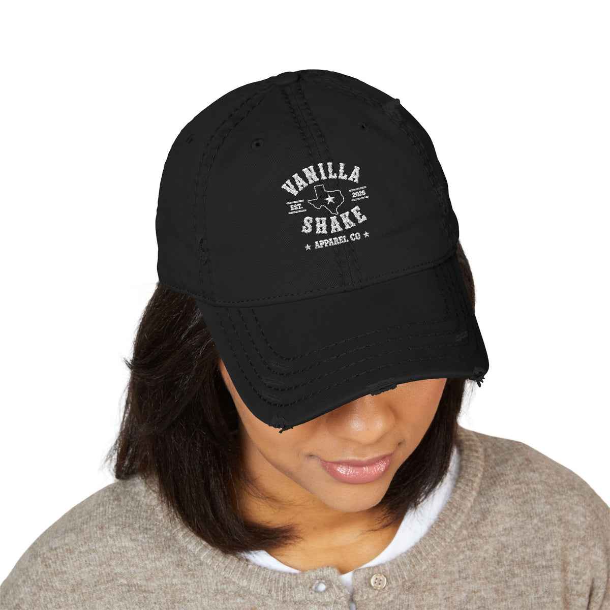 Distressed Dad Hat (Embroidery)